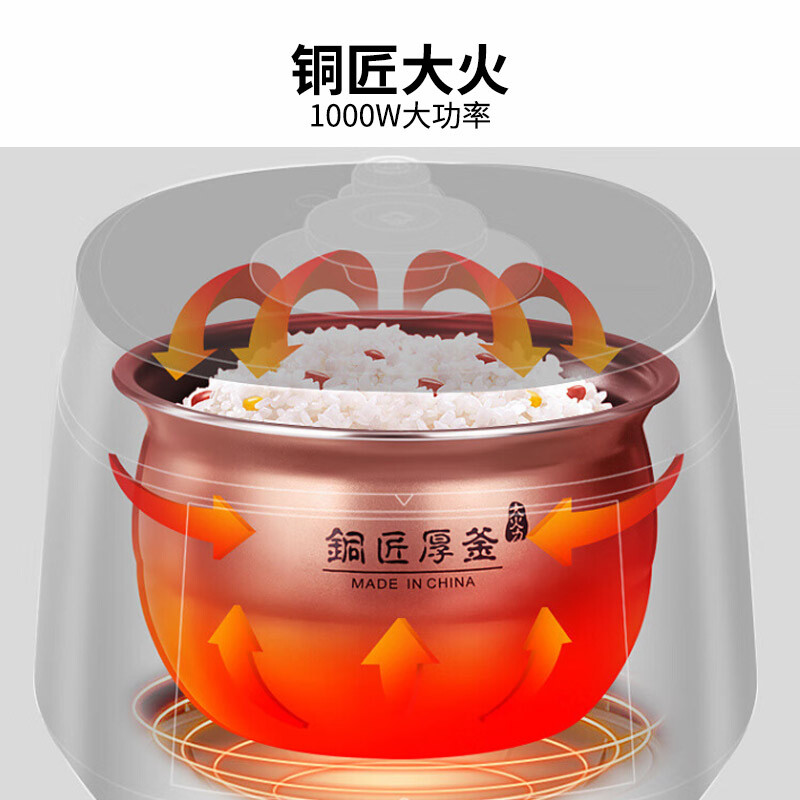 九阳（Joyoung）智能家用6升电压力锅压力煲铜匠大火一锅双胆大屏一键操作开盖营养煮预约定时6L电高压锅Y-60C91