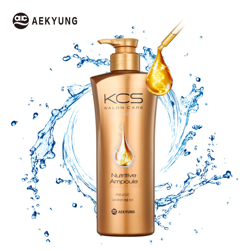 爱敬KCS深层滋养润发乳600ml 沙龙多效护理(护发素发膜 改善毛发损伤)