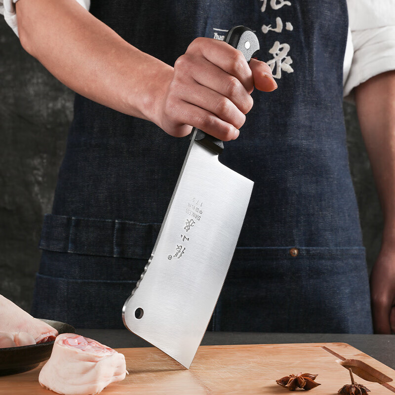 张小泉 不锈钢家用斩骨刀排骨刀剁肉刀钢刀厨房用刀ZG-175