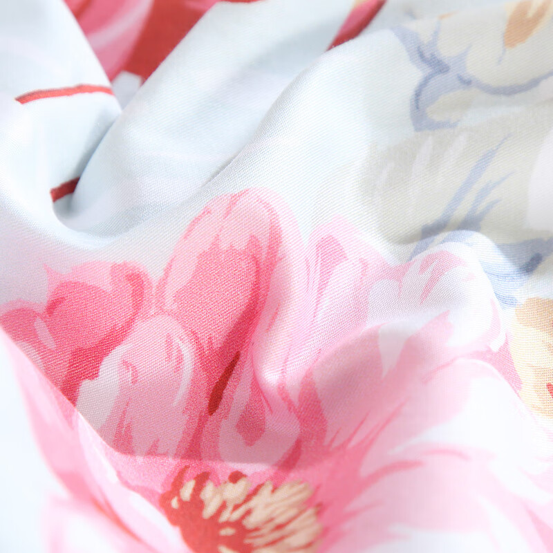 富安娜纯棉床上三件套100%全棉床单被套单人学生宿舍1米2床(152*210cm)