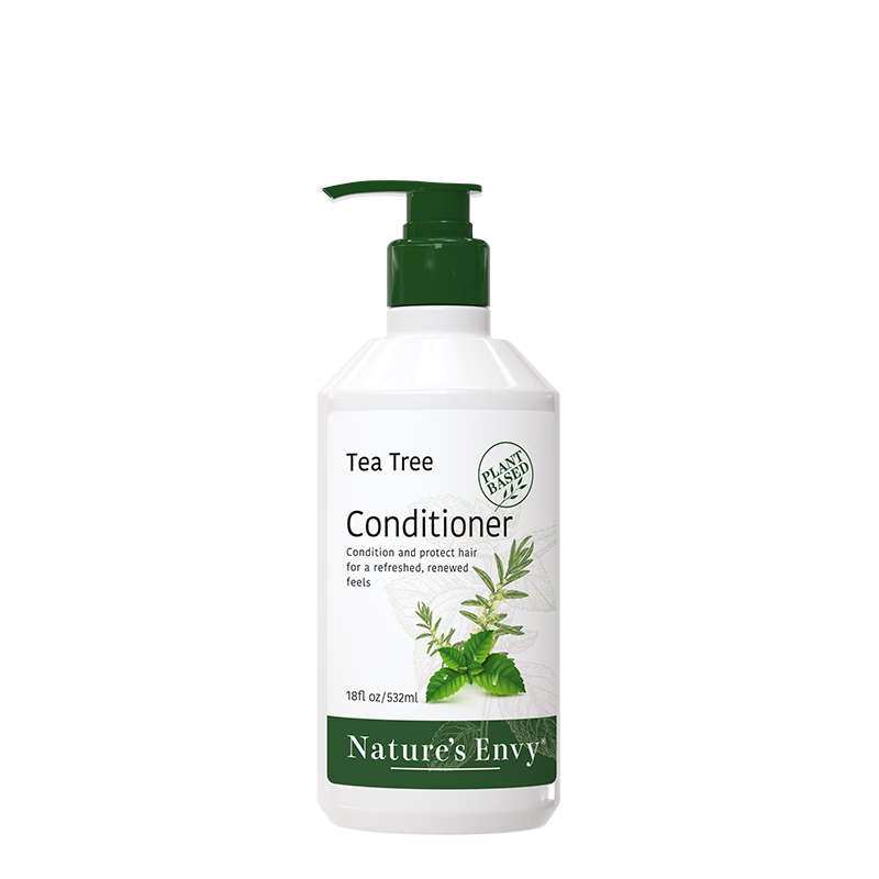 天然之扉 茶树控油去屑洗发水532ml 薄荷清爽洗发露男女头皮护理洗发膏 茶树清爽护发素532ml