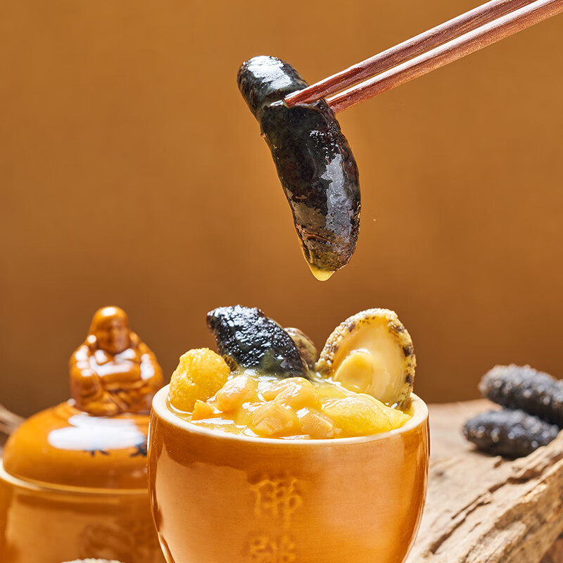 聚春园佛跳墙官方福州正宗佛跳墙金汤礼盒加热即食海参鲍鱼年货送礼 金汤 230g 六坛礼盒装