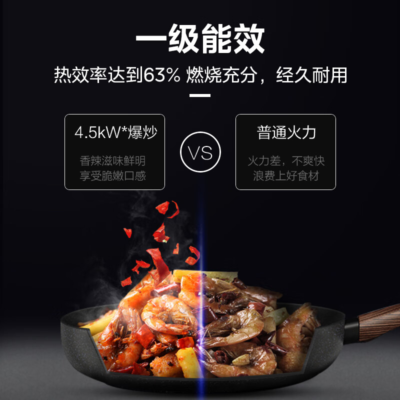 美的（Midea）燃气灶 液化气 4.5KW大火力 台嵌两用 一级能效灶具JZY-QW08*