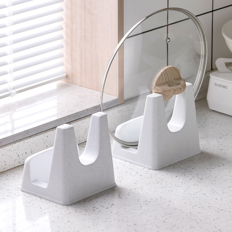 茶花（CHAHUA） 茶花 锅盖架 厨房锅盖座塑料锅盖砧板多用架 颜色随机一个