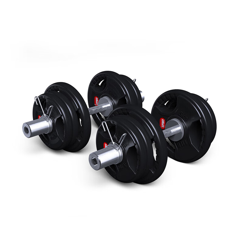 季风寒流（JFHL）健身哑铃片大孔5cm20公斤手抓杠铃片10kg奥杆杠铃配重片10kg*1片