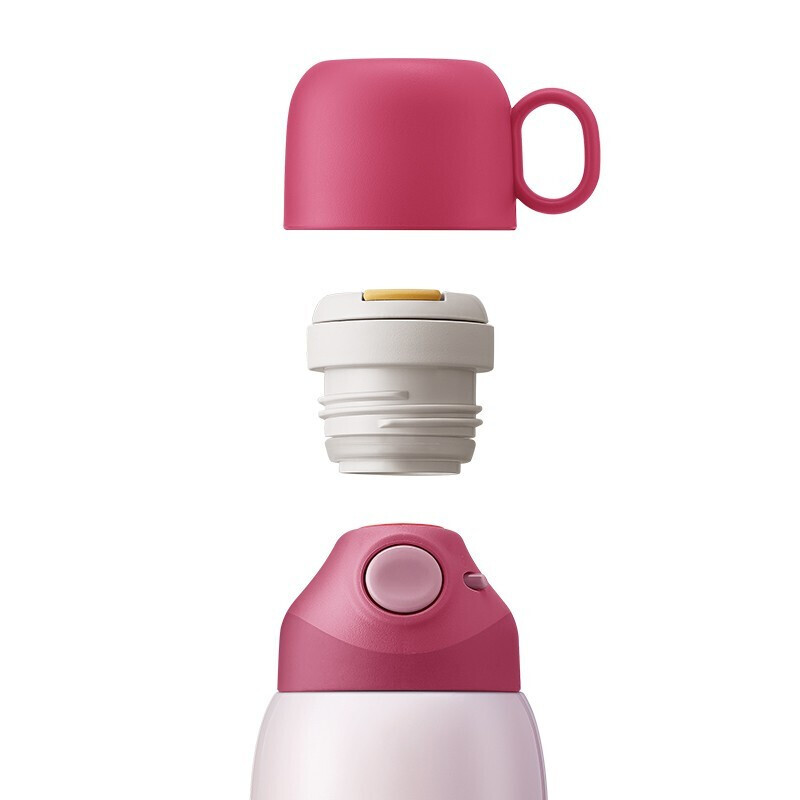 苏泊尔（SUPOR）保温杯儿童保温水杯304不锈钢真空水杯学生便携杯子卡通杯子 KC67DG10咕咕鸡670ml两用杯盖