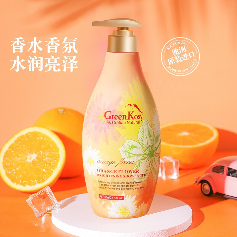 绿色溪谷沐浴露香味持久香水香氛淋浴乳液澳洲橙花亮肤滋润保湿浴油700g