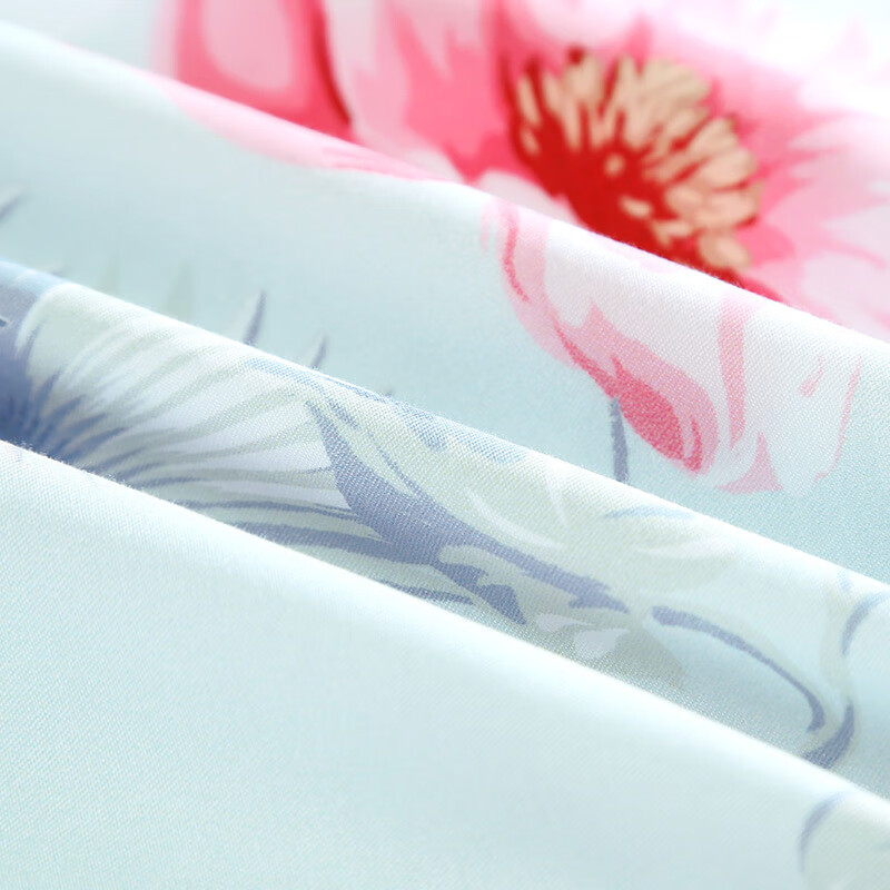 富安娜纯棉床上三件套100%全棉床单被套单人学生宿舍1米2床(152*210cm)