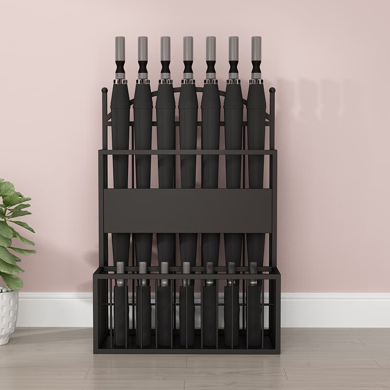 捷行者 雨伞架 黑色(长36*宽26*高60CM)