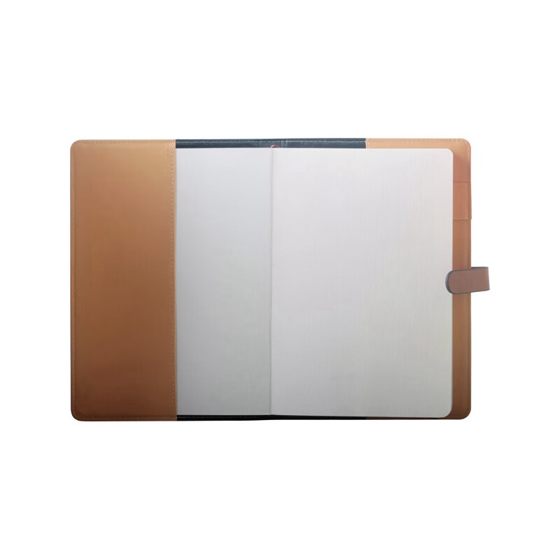 史泰博 仿皮磁性搭扣笔记本 商务办公专用记事本会议记录本日记本 25K 80页 蓝色