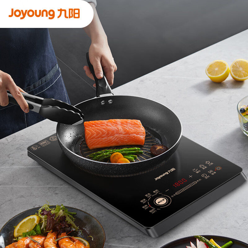 九阳（Joyoung）ZMD安心系列 电磁炉家用电磁灶赠炒锅2200w大火力双传感精准控温一键降噪C22S-F51-B2升级版
