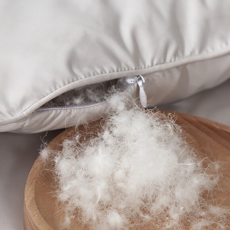 富安娜羽绒被 95白鹅绒被子冬季厚被芯 冬天保暖被褥双人加大盖被 230*229cm 灰