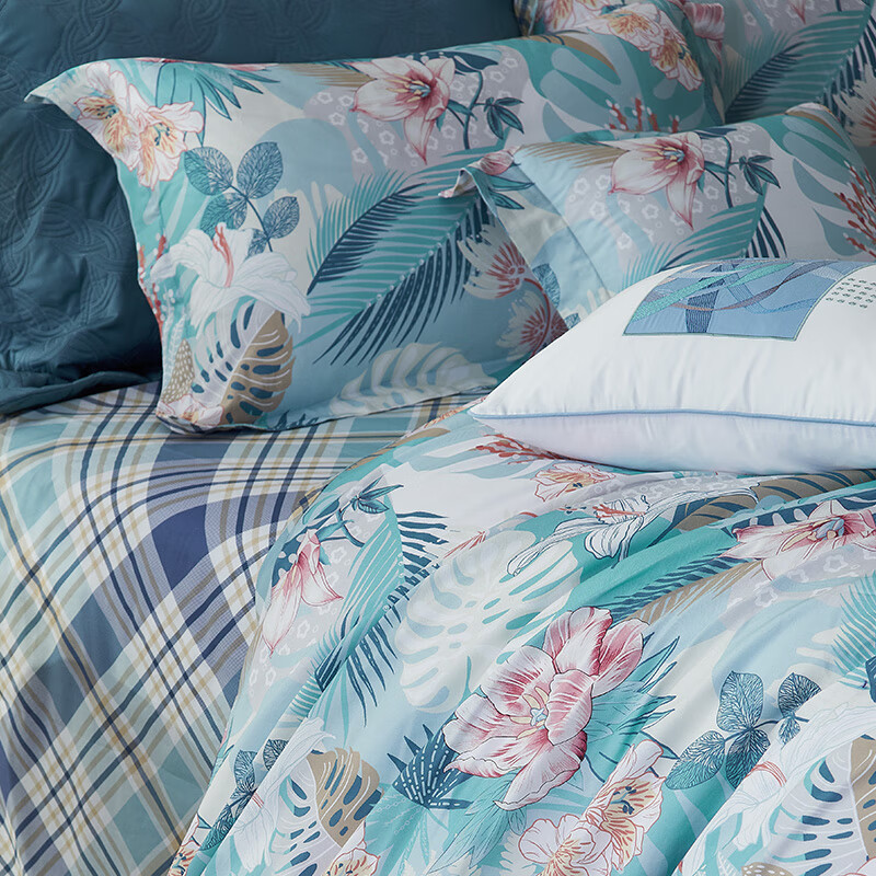 富安娜[线下同款]单人三件套/星河清梦1.2m床（152*210cm）