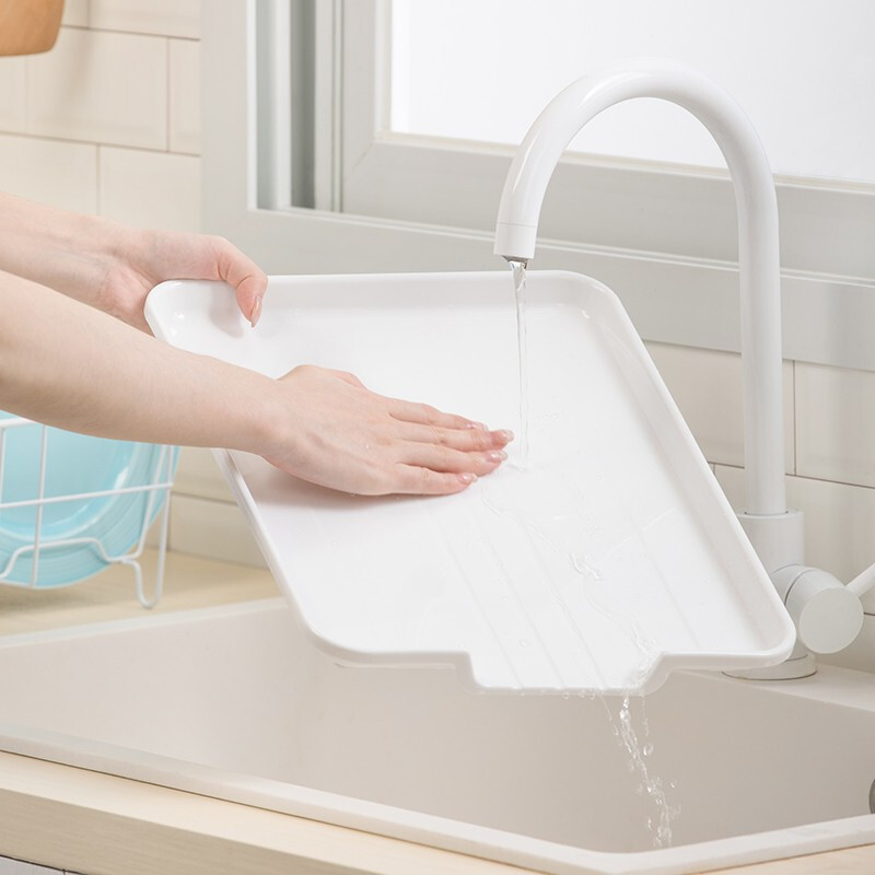 茶花金属沥水架碗筷收纳沥水架厨房收纳架碗盘碗架餐具碗碟碗架置物架 绿色