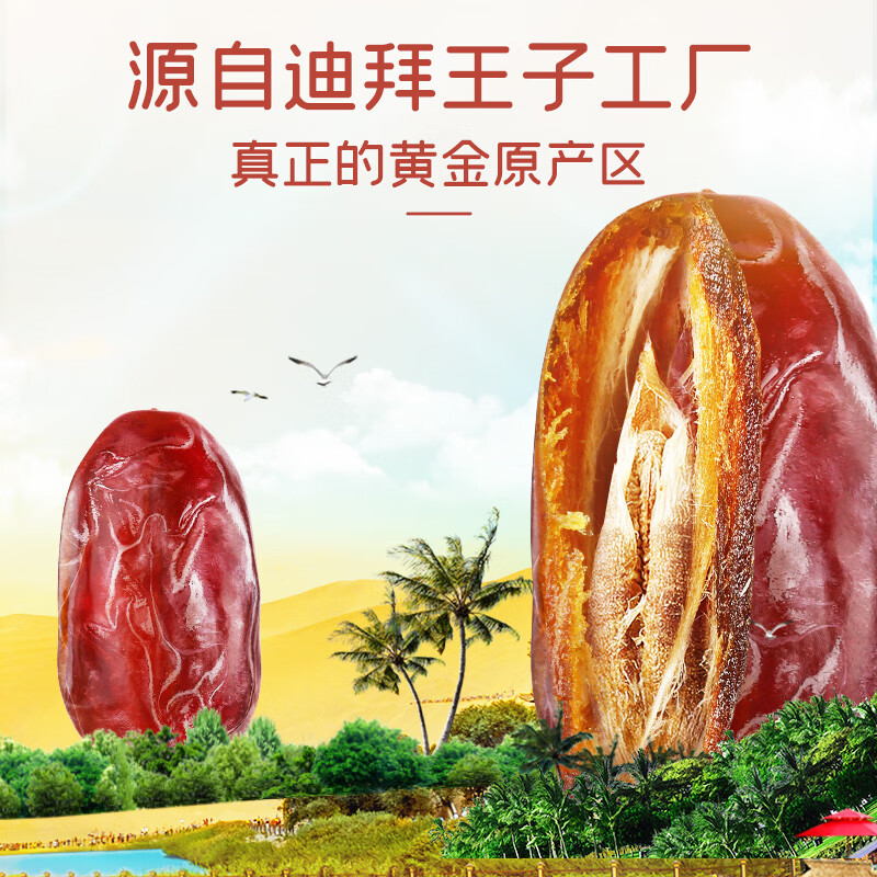 臻味 水果干原料进口 居家休闲办公孕妇儿童营养休闲零食 【进口原料】阿联酋椰枣200g