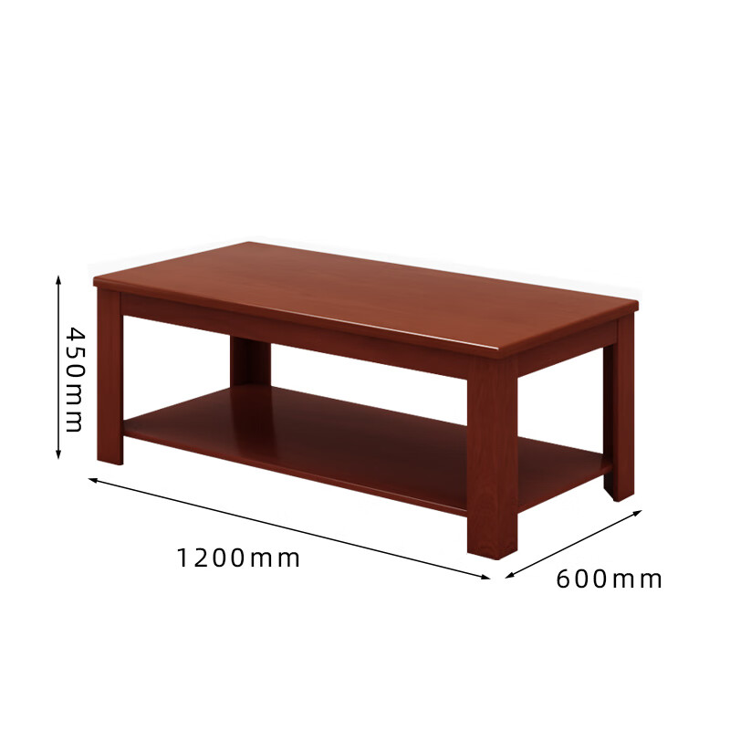 臻远ZY-CCJ-01 办公家具长茶几实木贴皮茶几沙发配套茶几1.2米