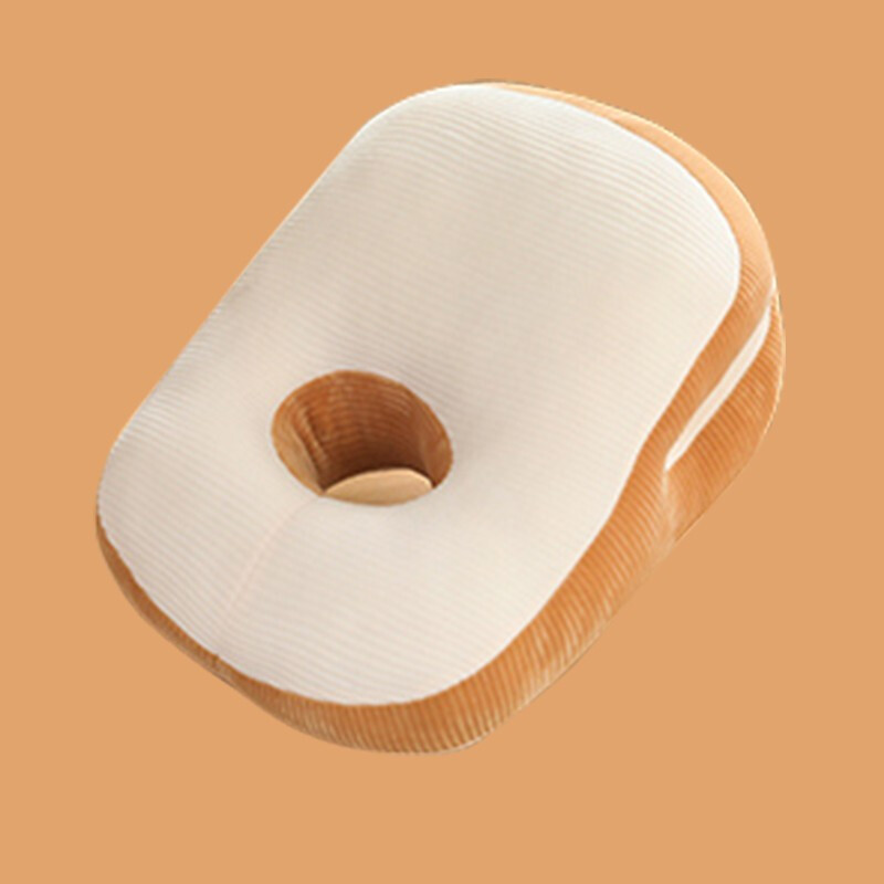 伊伊爱 午休弹力超柔午睡枕 白棕色 35*30cm/ZX0YZ02200119