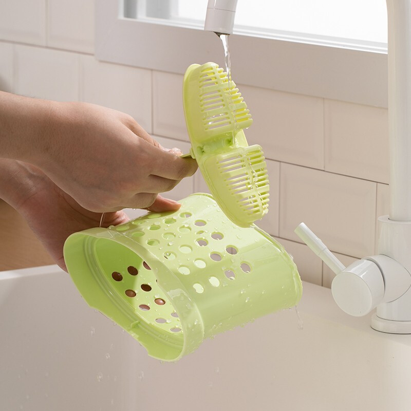 茶花（CHAHUA） 茶花筷子架筷笼家用厨房餐具筷子筒塑料沥水筷笼架 2542颜色随机1个