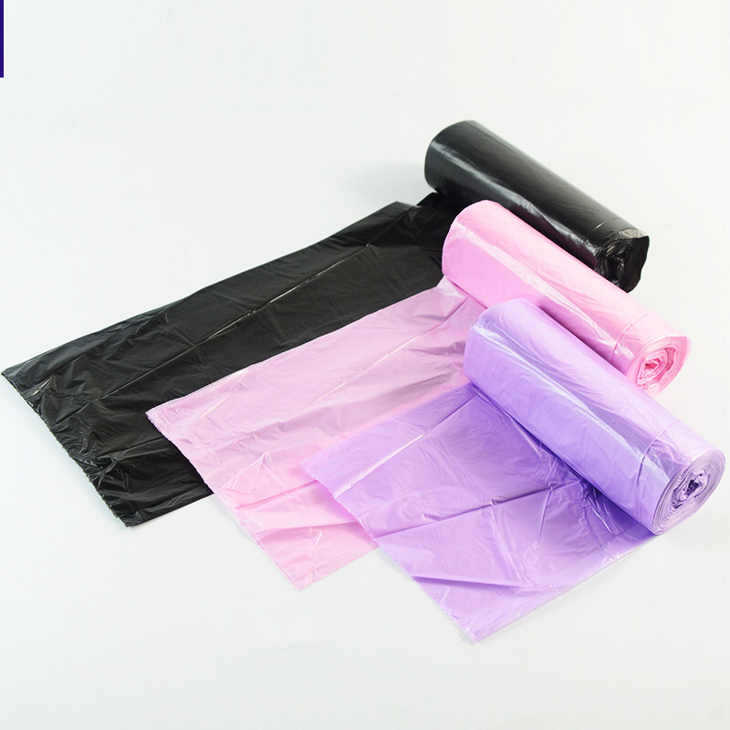 妙洁中号加厚平口垃圾袋 点断式干湿垃圾分类 45*50cm90只