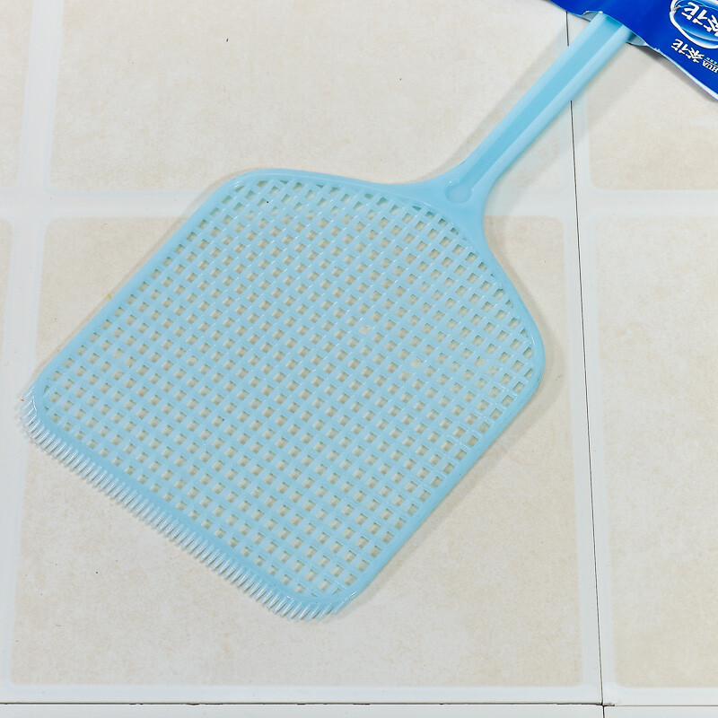 茶花（CHAHUA） 茶花塑料苍蝇拍夏季家用厨房客厅苍蝇圆形拍方形拍苍蝇拍 塑柄蝇拍 随机色