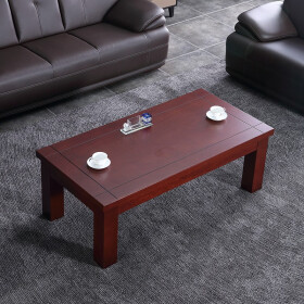 麦森（maisen）茶几 办公家具会客洽谈单层木质长茶桌子 1.4米红胡桃 MS-CJ-2059