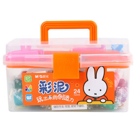 晨光(M&G)文具24色盒装彩泥 儿童手工DIY玩具 橡皮泥套装  米菲系列FKE04406
