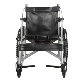 迈德斯特 轮椅折叠老人轻便轮椅车带坐便轮椅车 【轻便折叠】【带便孔】皮革防水