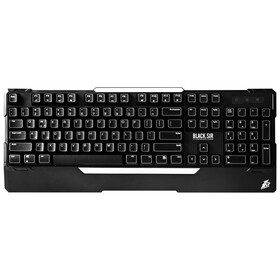 首席玩家 1st player 黑泽氏典骑青轴版104键机械键盘