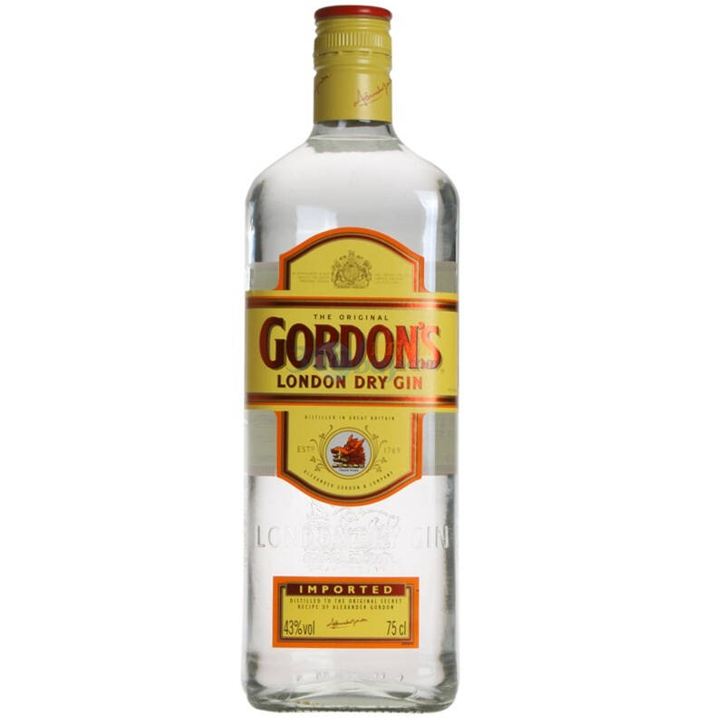 gordons哥顿金酒特选干味伦敦金酒 750ml 自营