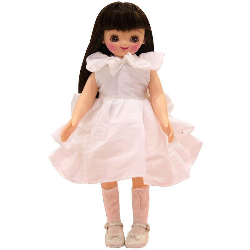 笛莎女儿童装deesha18寸公主智能对话益智玩具洋娃娃ans1883 白色