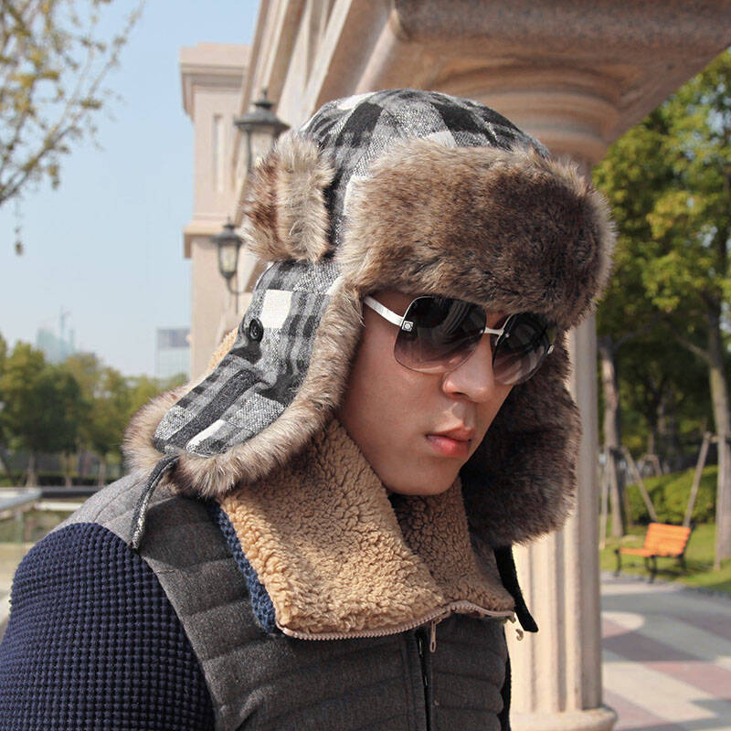 帕雷迪韩版男女北京青年冬季防寒保暖东北雷锋护耳帽子12315046 黑色