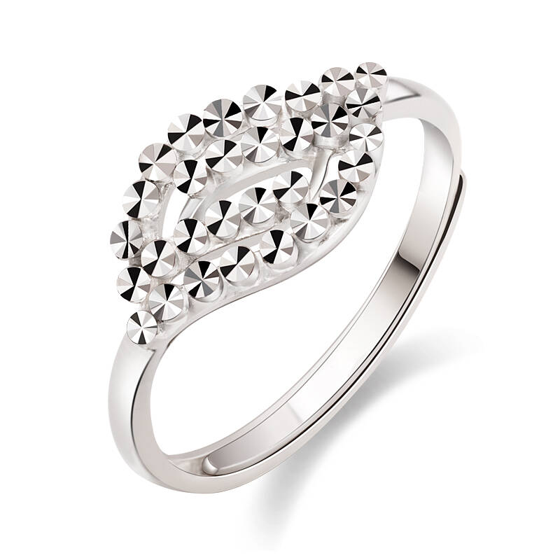 金马珠宝 钯金白金结婚戒指 女戒(盛夏花园)pd990jz0015 (可刻字) 约