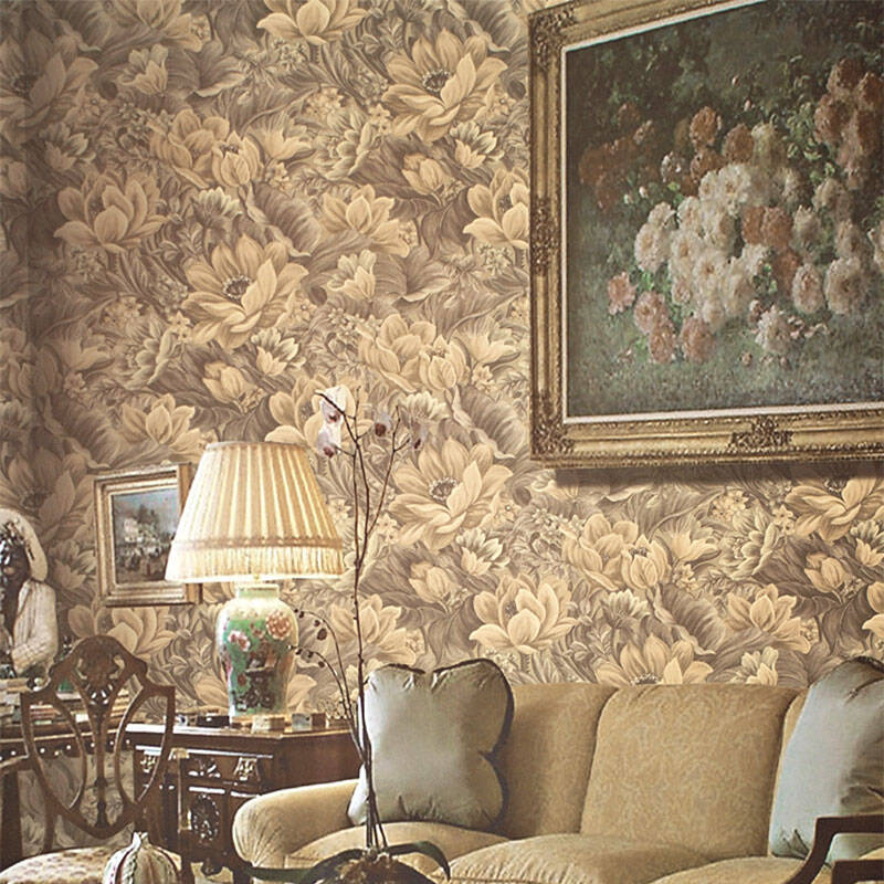 纸尚美学壁纸 美式欧式复古风格客厅卧室床头背景墙纸 a10705 a10705