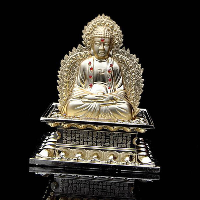 求福阁 开光如来佛祖摆件 辟邪保平安 高档车车用摆件工艺品礼品