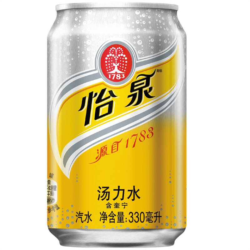 怡泉汤力水330ml*24罐 整箱装 自营