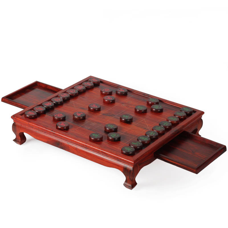 小雕匠正品红木象棋盘桌 紫檀象棋盘 红木工艺品 大号 小叶紫檀棋盘