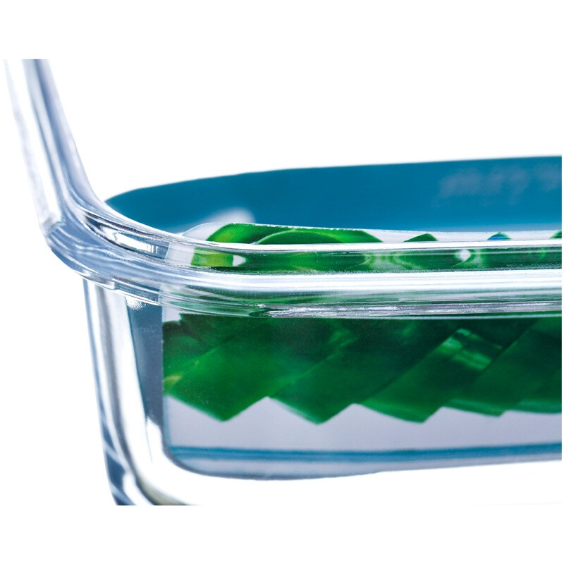贝特阿斯（BestHA) 耐热玻璃 保鲜盒 长方形1800ml 冰箱 微波炉适用 饭盒 RLC1800
