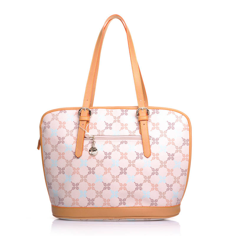 维纳斯(venus)女包通勤字母印花单肩手提包 气质淑女手拎包