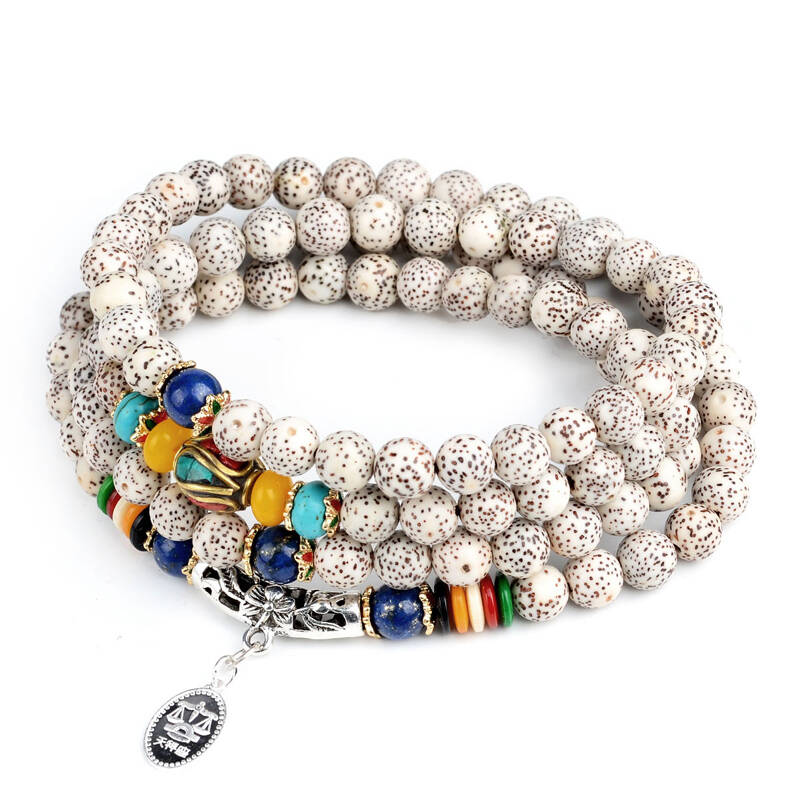 风水阁 原创高密正月星月菩提子108颗佛珠手串12星座手链 白羊座03.