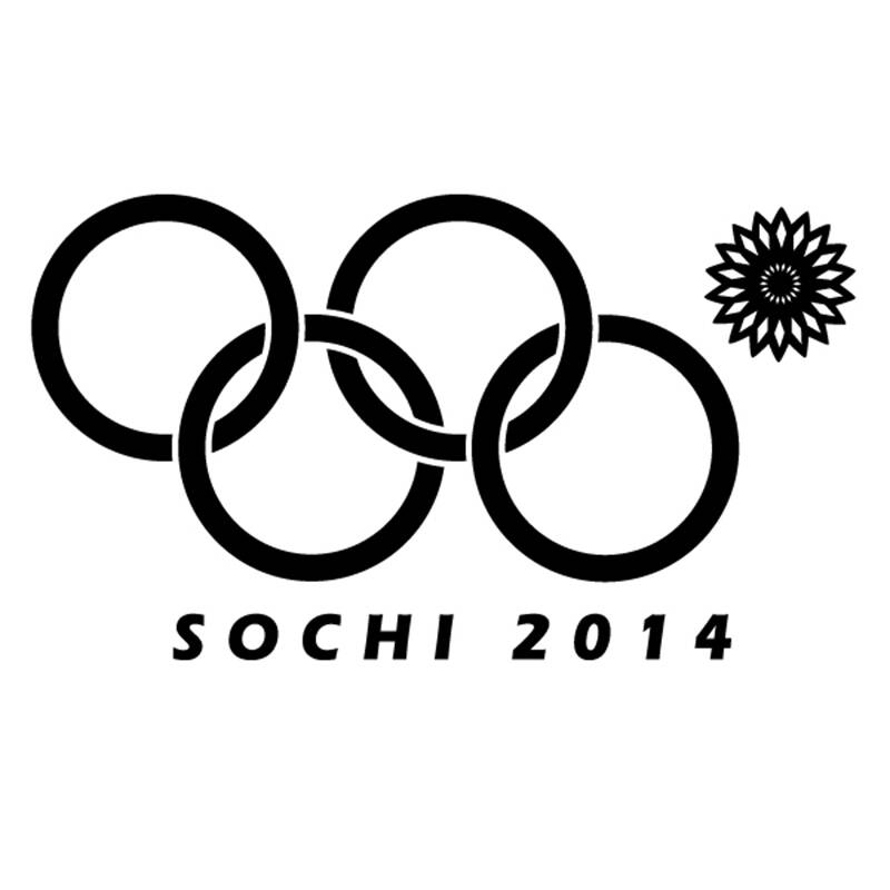 翼贴 汽车装饰冬奥会奥运五环变四环车身车门车贴画 反光黑 大号