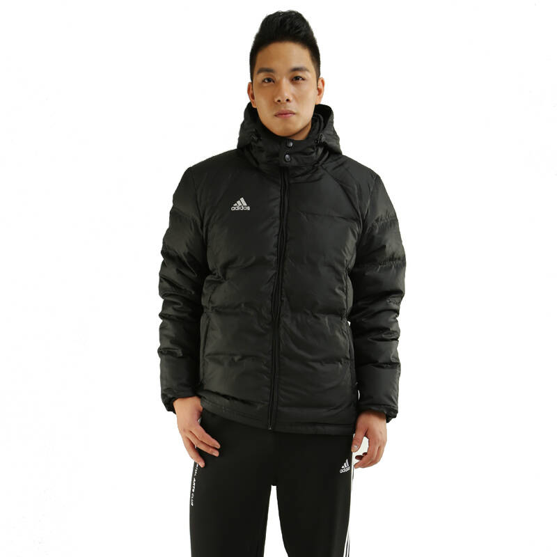 阿迪达斯adidas bmi martial arts系列男短款羽绒服-adipao1ma 黑/银