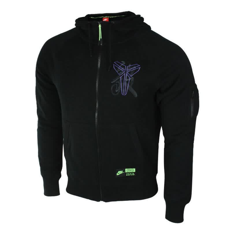 耐克nike新款男子运动针织连帽科比系列夹克外套 547086-010 黑色 2xl