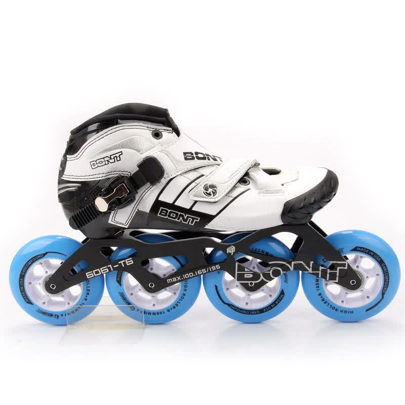 原装进口专业竞速轮滑鞋 速滑鞋 邦特系列z 白色 43码