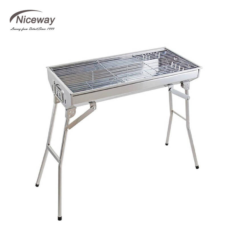 耐维正品大号3-5人不锈钢便携折叠式户外家用碳烧烤架家用烧烤架nr