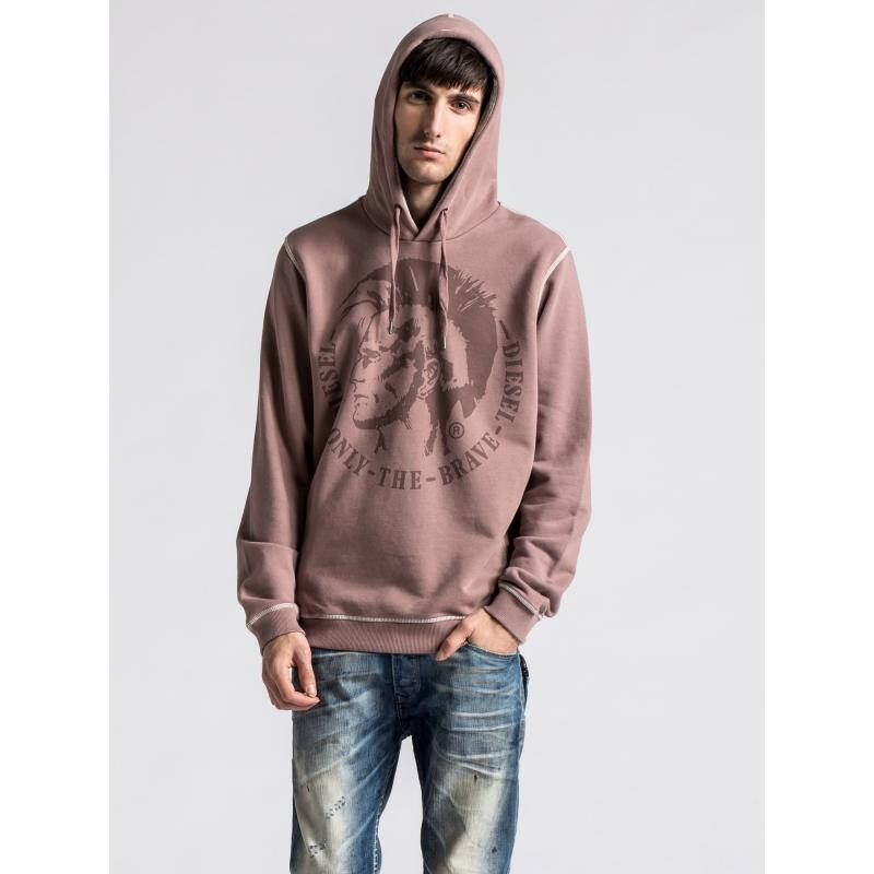 迪赛diesel 男式连帽卫衣 twilight mauve q00066942 s