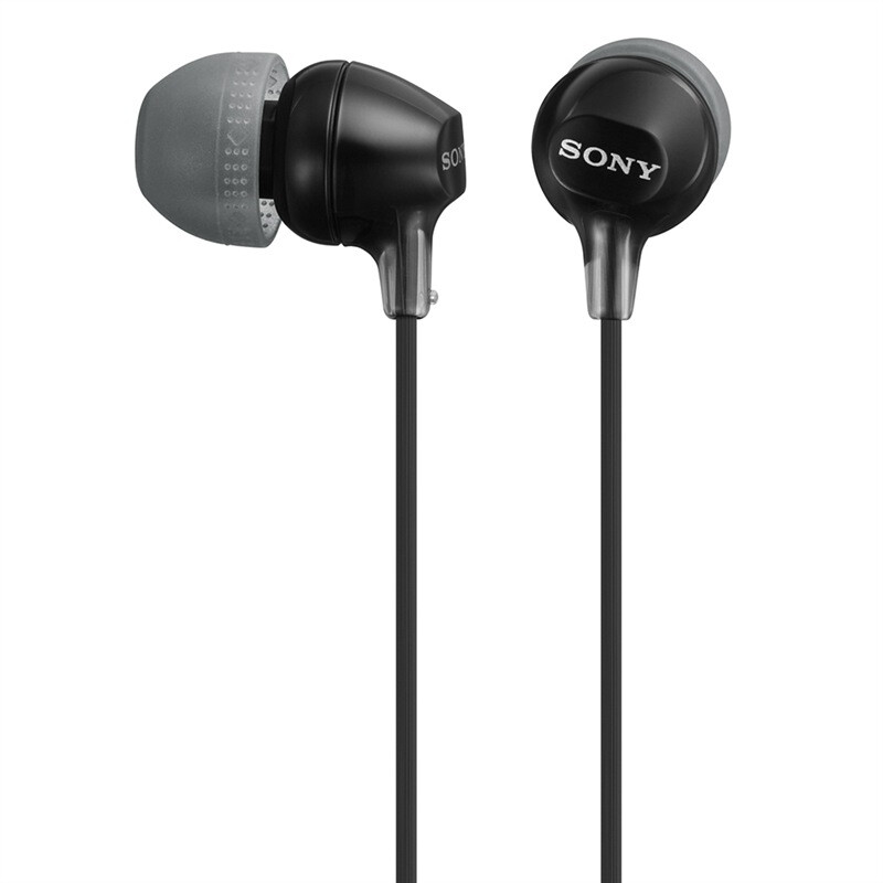 索尼（SONY） MDR-EX15LP 耳機(jī)入耳式手機(jī)通用電腦音樂(lè)耳塞? 黑色