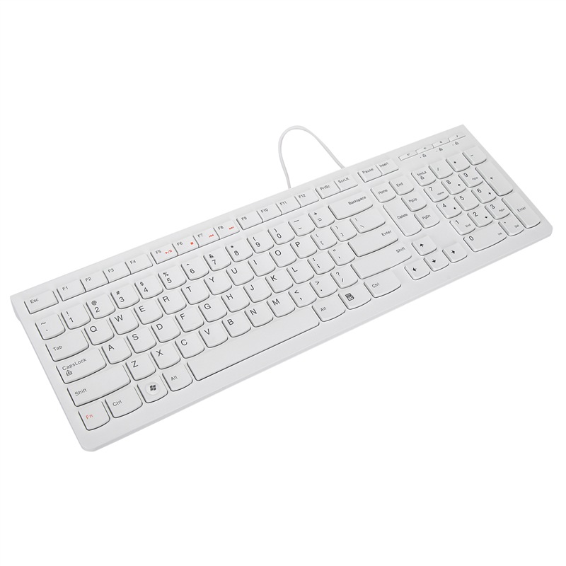联想（lenovo）键盘 有线键盘 办公键盘 巧克力键盘 电脑键盘 笔记本键盘 K5819单键盘 白色