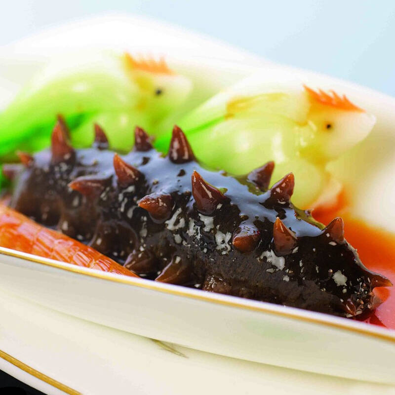 银座 山东特产 金宝来淡干海参50g 简装 8-12头 淡干海参