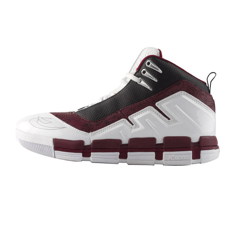 喜得龙 12新款 男款耐磨篮球鞋 男运动鞋 m16103 白/酒红/黑色 41