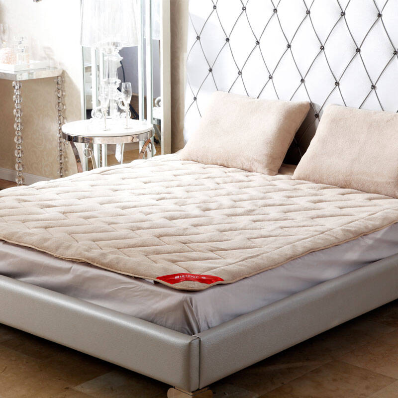 梦洁家纺(mendale)床上用品 榻榻米 床垫 暖绒舒芯垫 浅米色 图色1